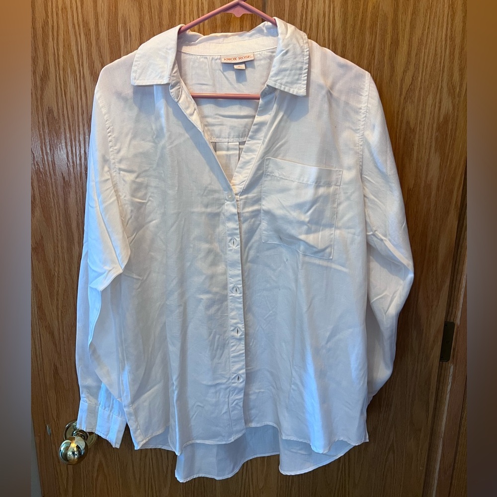 Button up collared shirt ladies medium